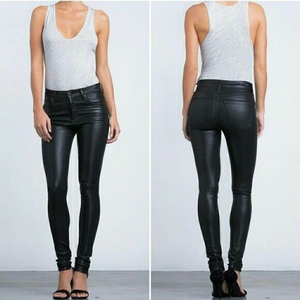 CITIZENS OF HUMANITY Women's Size 27 Black Rocket Slick High Rise Skinny Jeans
